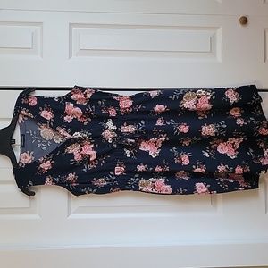 Warehouse One Navy Floral dress